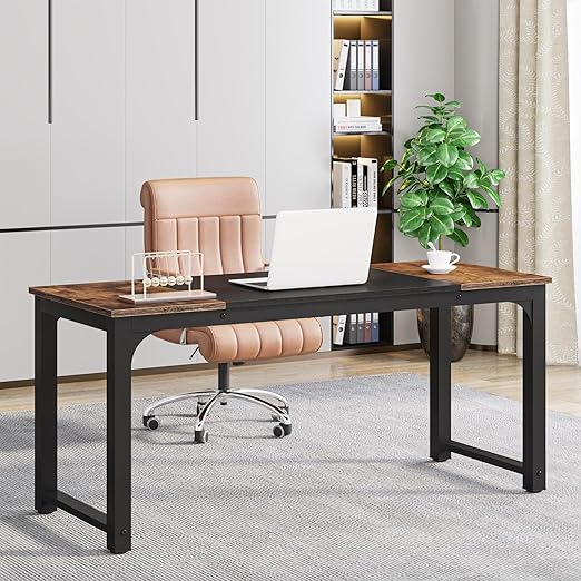 Tribesigns Laptop Desk, Study Desk, Writing Table 160 cm, Modern ...