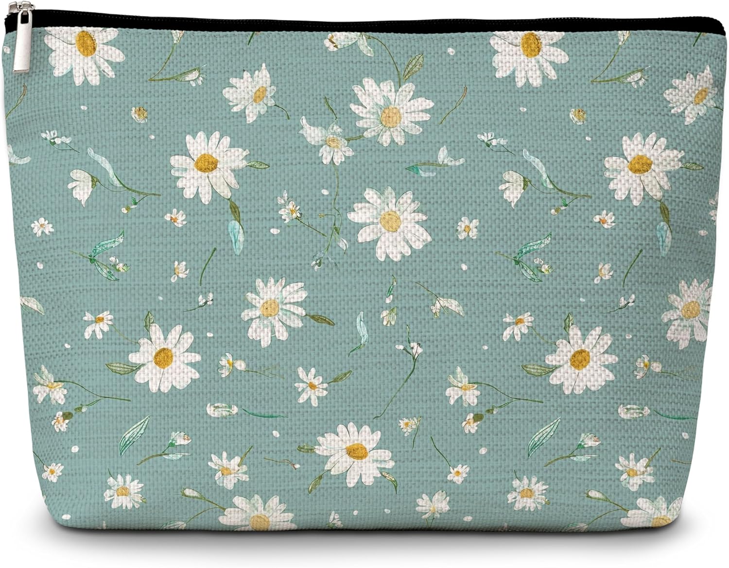 GREOXG Floral Makeup Bag, Small Travel Cosmetic Bag with Zipper, Cute Makeup Pouch Gift Ideas for Women Teen Girls Friends Mom Sisters Teacher Birthday Christmas Wedding Graduation-E21