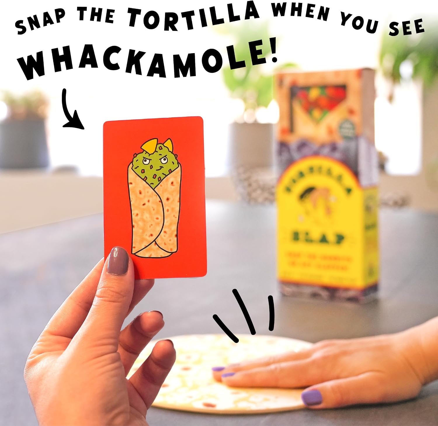 Lucky Egg Exciting Tortilla Slap Family Game - Fun Family Games for 6+ Year Olds, 2-8 Players - Party Games for Adults & Kids - Perfect for Indoor & Outdoor Games Nights, Games Kids, Funny Games