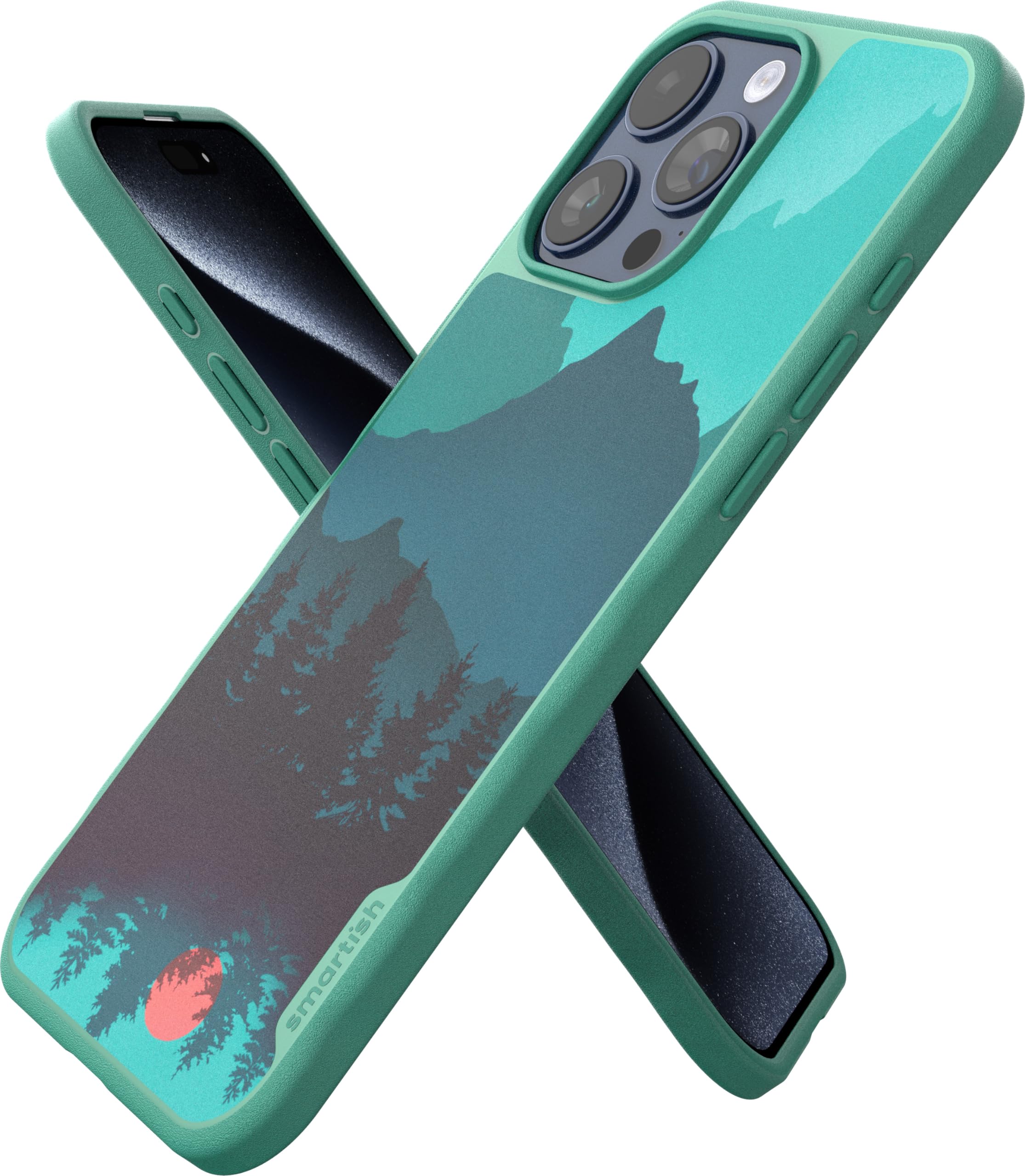 Smartish® iPhone 15 Pro Max Magnetic Case - Gripmunk Compatible with MagSafe [Lightweight + Protective] Slim/Thin Grip Cover with Microfiber Lining