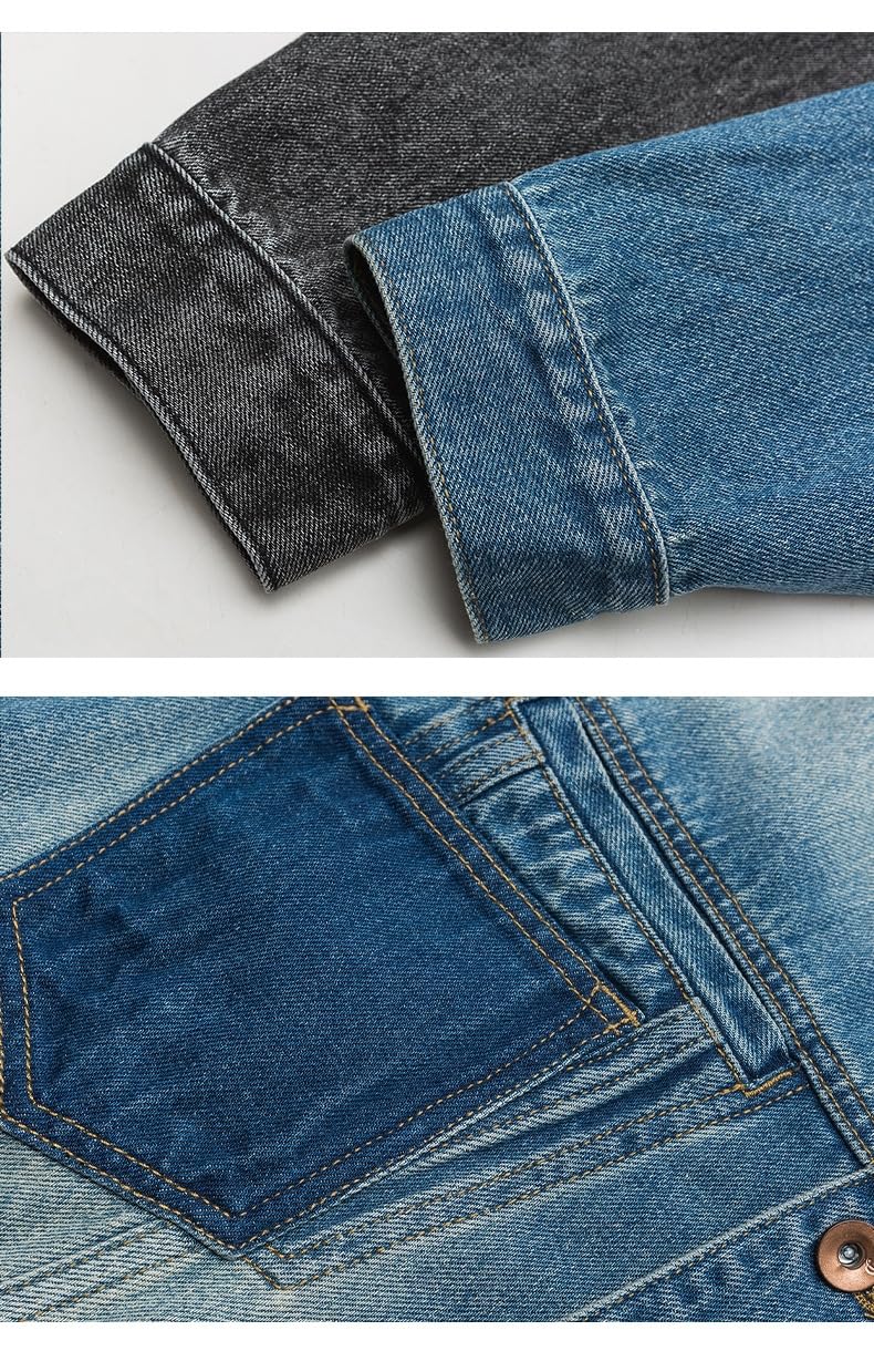 Damskie kurtki jeansowe w dużych rozmiarach, vintage czarne sprane dżinsy, guziki z klapami, eleganckie kieszenie, luźny płaszcz motocyklowy, luźny, chłopak, kowboj, ponadwymiarowa, odzież