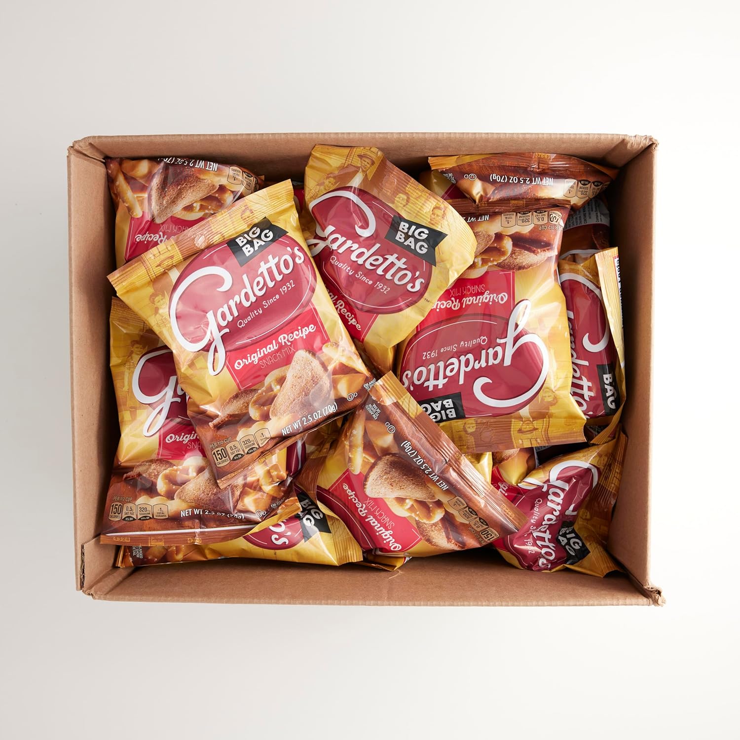 Gardetto's Snack Mix, Original Recipe, Family Size, 2.5 oz (Pack of 36)