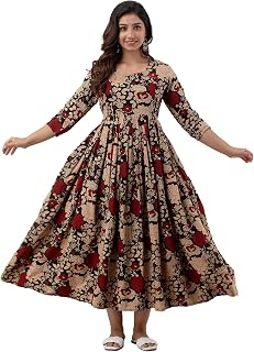 Madam Collection Women's Rayon Anarkali Maternity Dress, Feeding Kurti, Easy Brest Feeding Dress, with Both Side Zipper an... Price In India