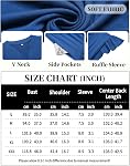 Zeagoo Robe casual d'été pour femmes Manche V Col Midi Robe 2025 Robe à niveaux fluidy avec Pockets Beach Sundresss