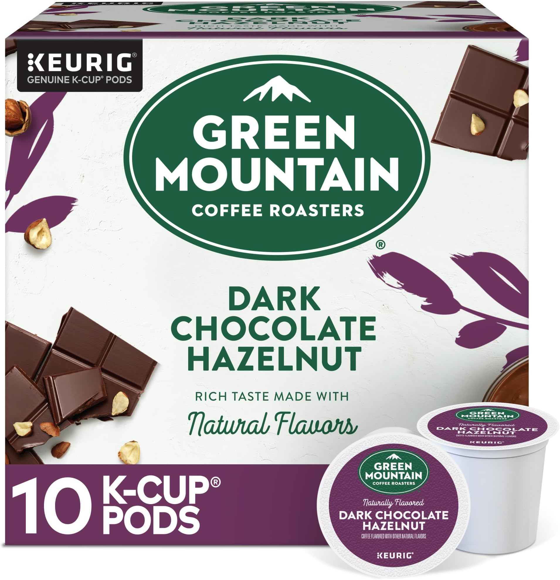Amazon.com: Green Mountain Coffee Roasters Dark Chocolate Hazelnut ...