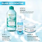 Garnier Face Cream, Moisturizer With Hyaluronic Acid, Aloe Vera, Glycerin, Lightweight, Glass Skin, Reinforce Skin's Moisture Barrier, Hydrating, Replumpling, Normal To Combination, Vegan, 50ml