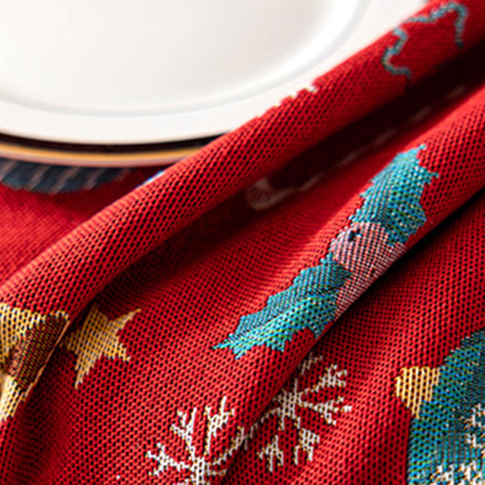 Nappe de table réutilisable et anti-déversement - Plusieurs tailles pour fête de Noël