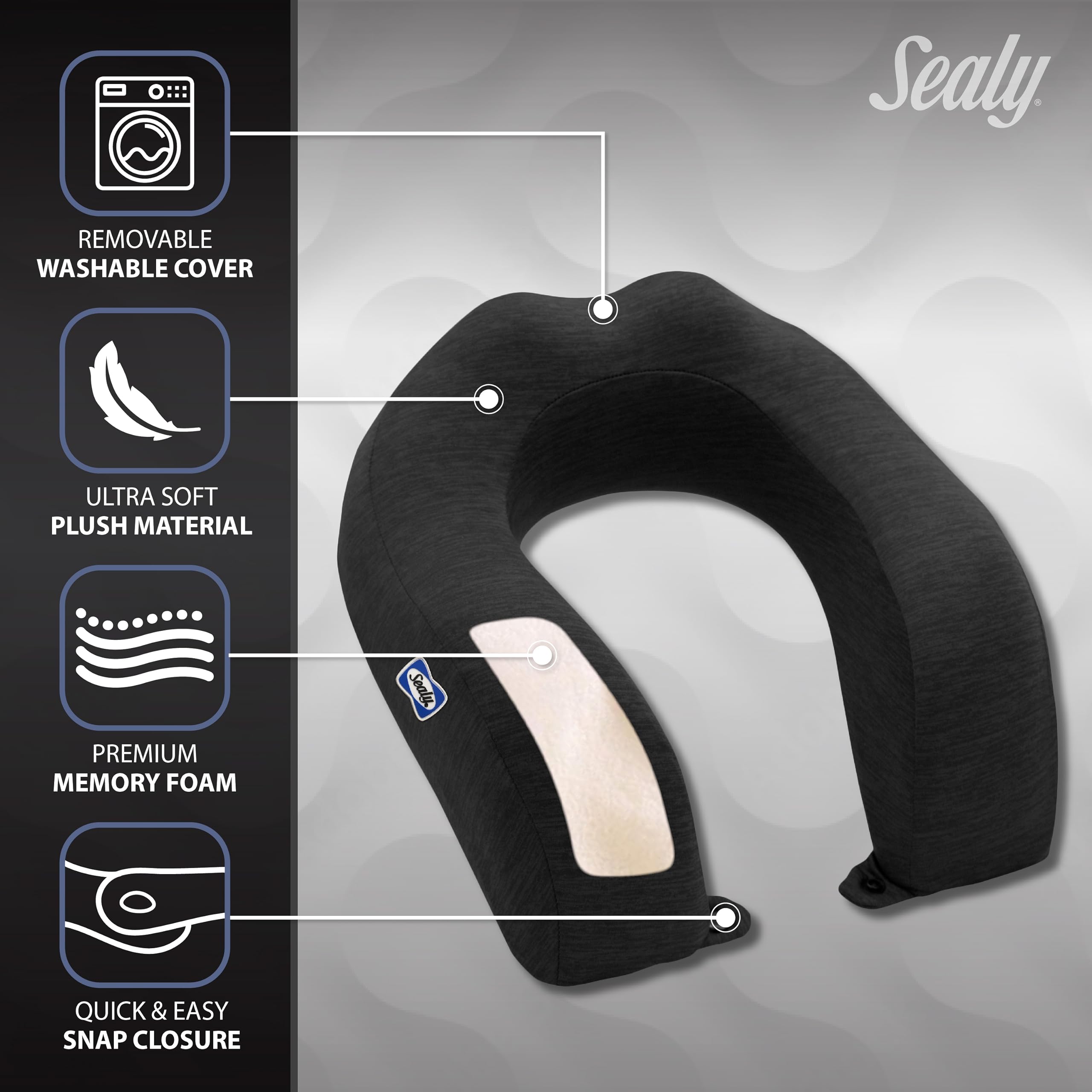 ♡SEALYシーリー 2WAY NECK PILLOW♡ Amazon.com: Sealy Travel Pillow – Airplane Pillow for Neck