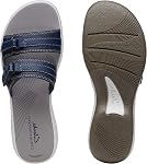 Clarks womens Breeze Piper Slide Sandal