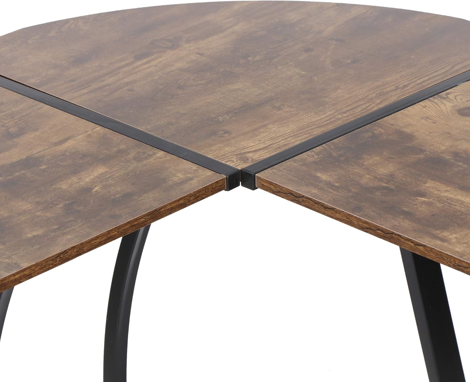 Nouva L Shaped Desk Computer Gaming Desk, Modern Home Office Corner Desk w/Large Desktop (Rustic Brown), AE436