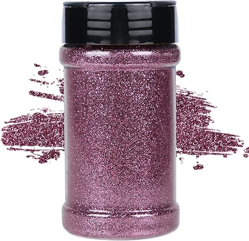 Miniatura 47 de TORC Purpurina fina roja de 1 libra y 16 onzas de purpurina en polvo para vasos, resina para manualidades, slime, cosméticos, pintura de uñas, Negro