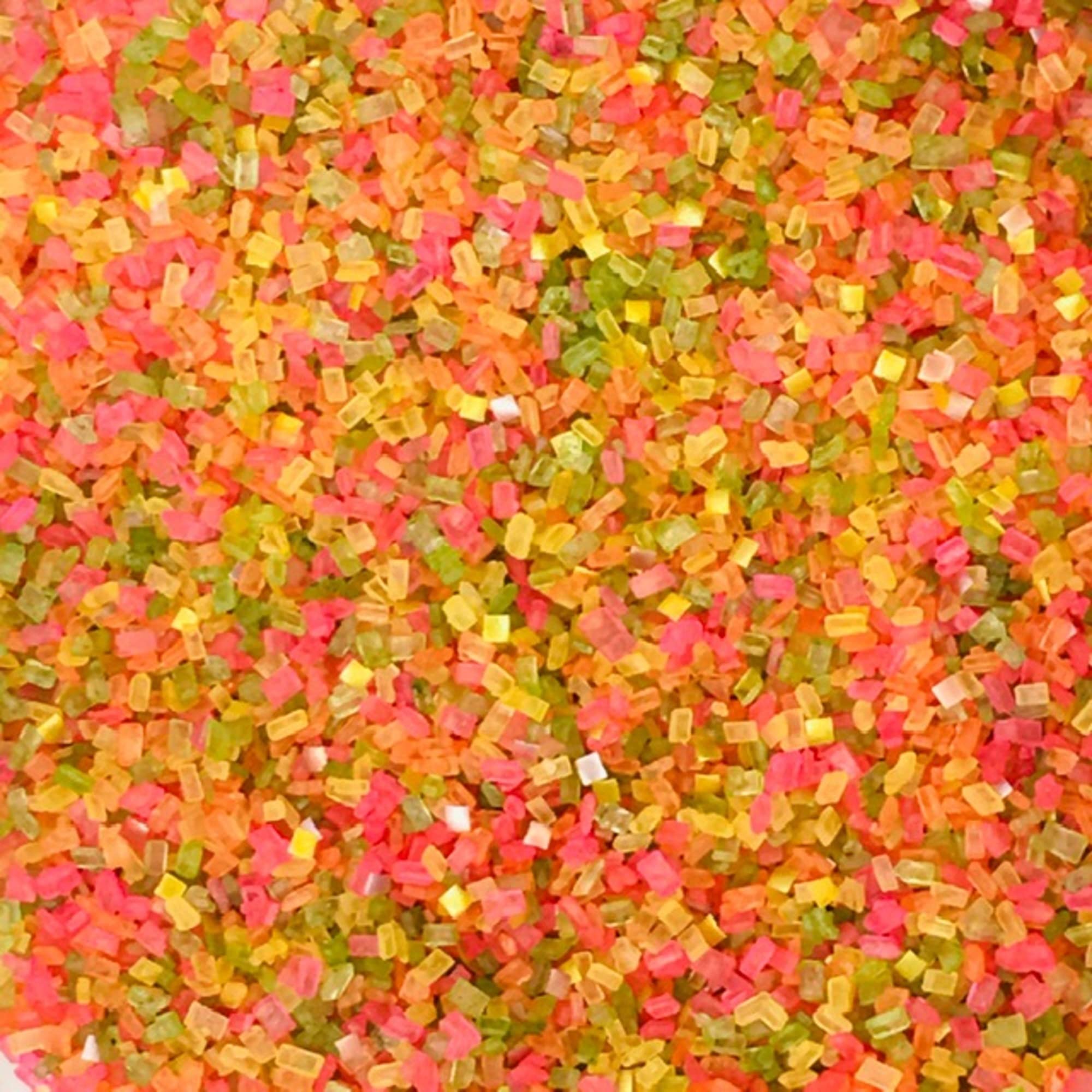 COOL MOM SPRINKLES Tropical Cocktail Sugar Sprinkles (4 oz.) – Hawaiian Luau Themed Sugar for Decorating Glass Rims, Cakes, Cupcakes, Cookies & Desserts – Mixed in the USA/Gluten-Free