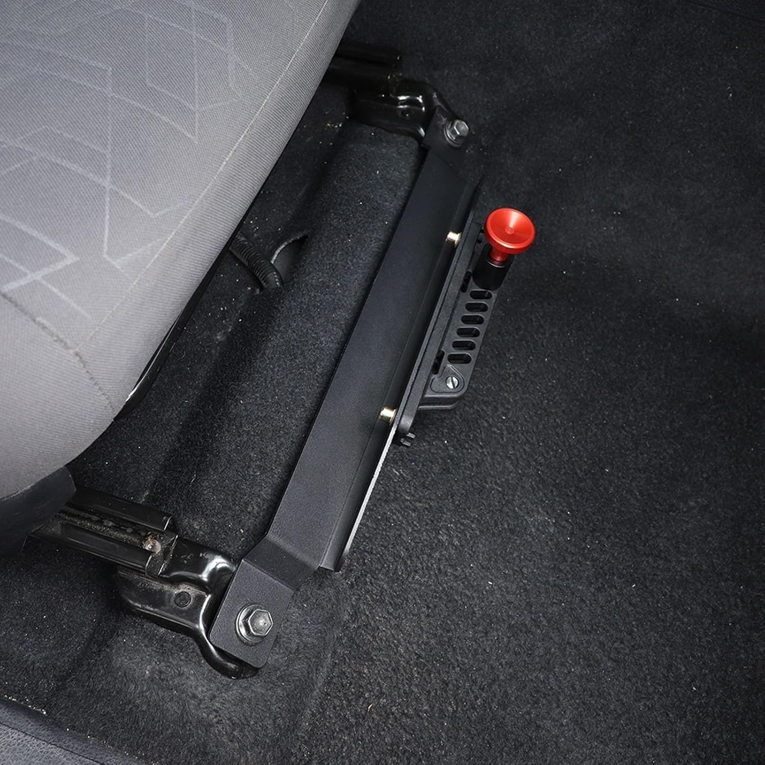 Quick Release Adjustable Aluminum Fire Extinguisher Holder Mount Bracket Compatible with Toyota Tacoma 2023 2022 2021 2020-2016, Aluminum Car Seat Fire Extinguisher Bracket, 3rd Gen Tacoma Accessories