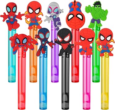 Spidey Party Supplies,20 Pcs Bubble Wands for Kids,Bubble Wand for Birthday Party Favors Decorations,Classroom Prizes Goodie Bag Stuffers Gift
