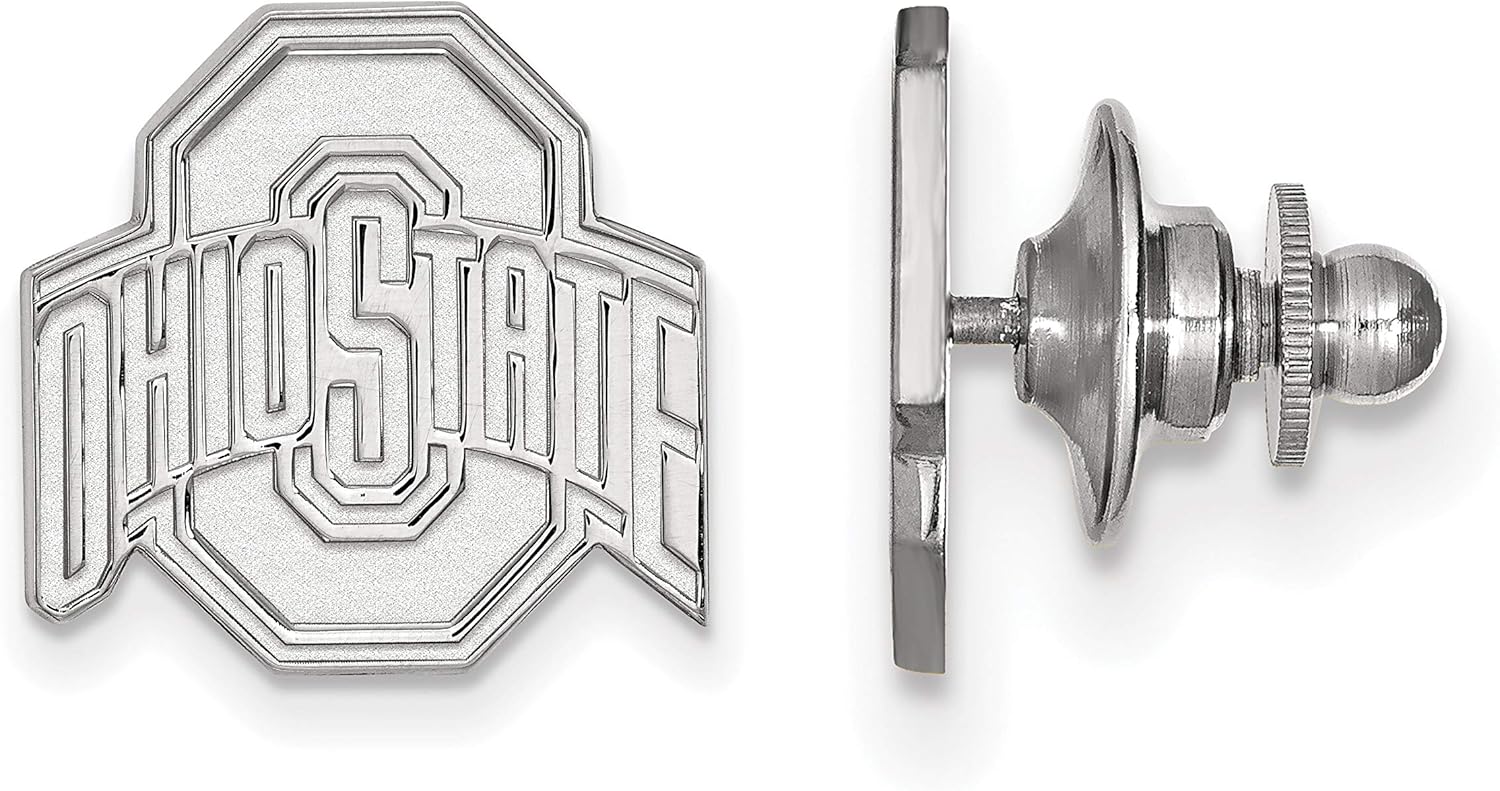 LogoArt Sterling Silver Ohio State University Lapel Pin