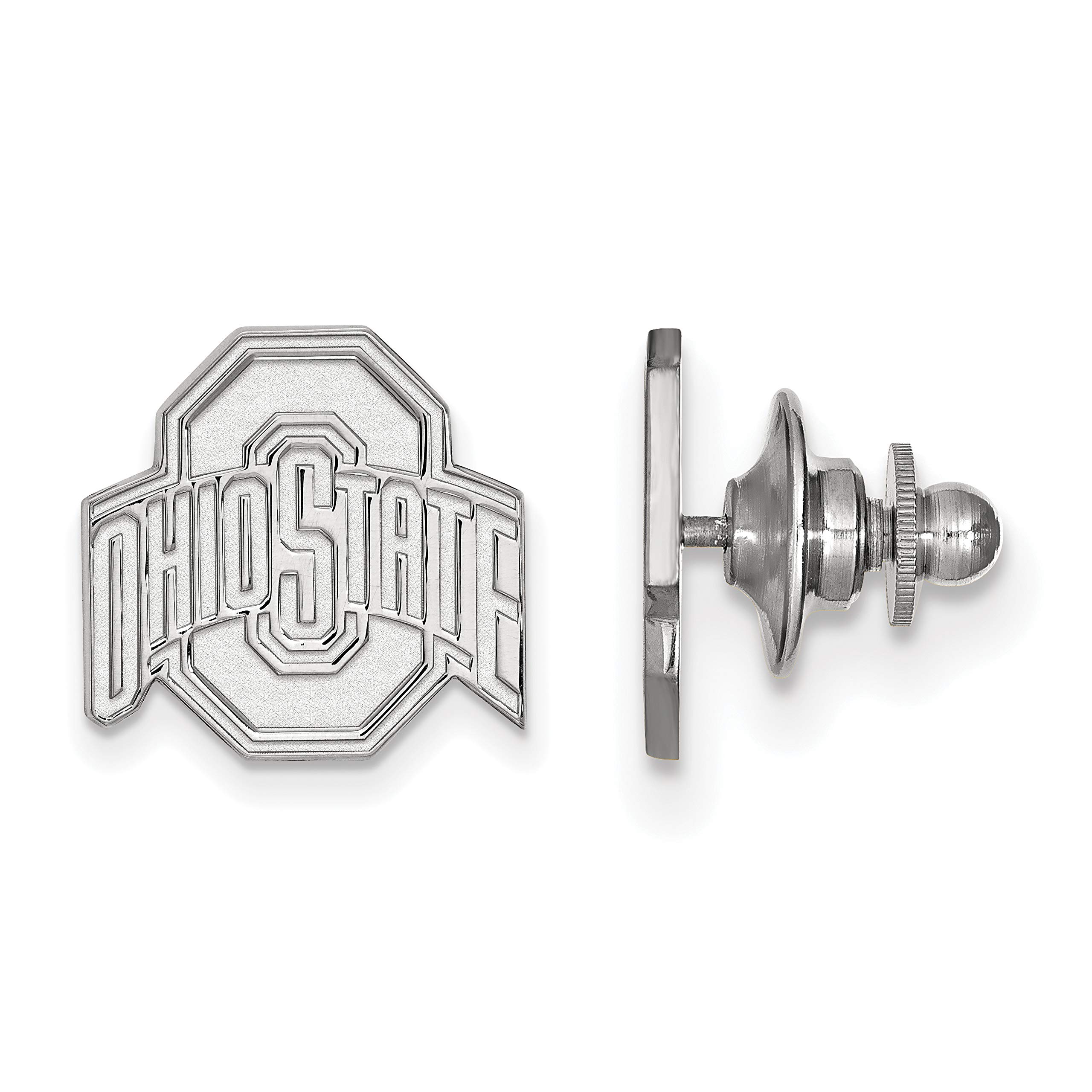 LogoArt Sterling Silver Ohio State University Lapel Pin