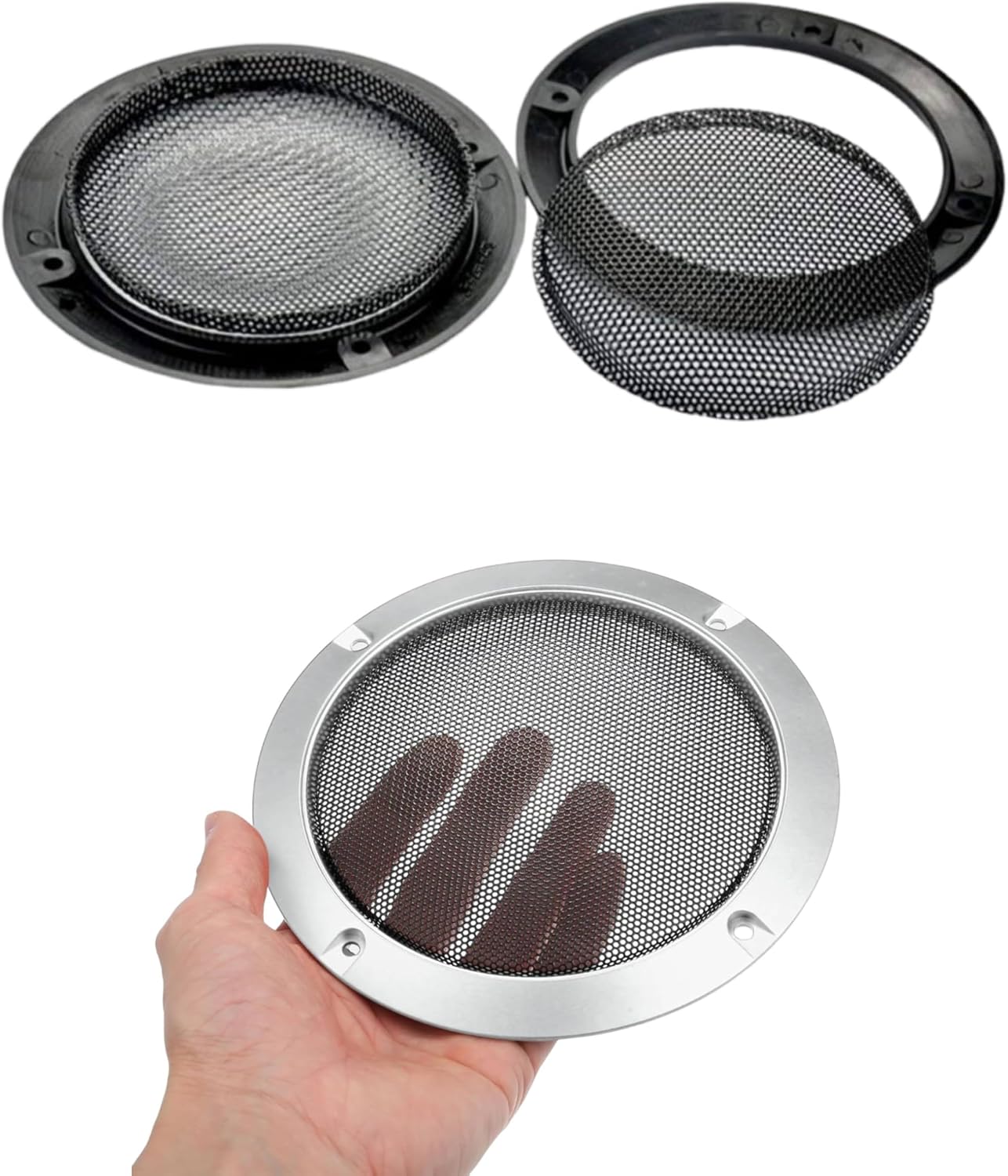 2Pcs Speaker Grill Mesh, 10inch 274mm Car Speaker Cover Audio Speaker Guard Woofer Circle Metal Grille Subwoofer Protector