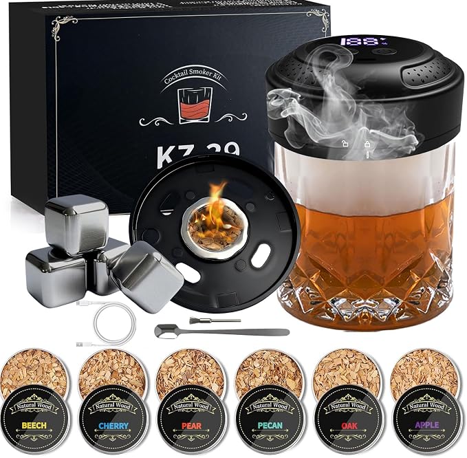 Whiskey Smoker Kit with Wood