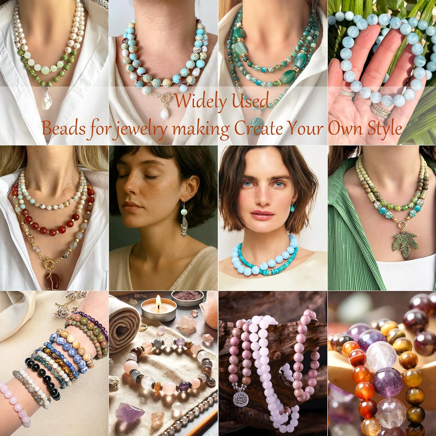 6mm Pink Chalcedony Natural Stone Beads for Jewelry Making Supplies,65pcs Round Loose Gemstones for Bracelet Necklace 15 Inch - Image 2