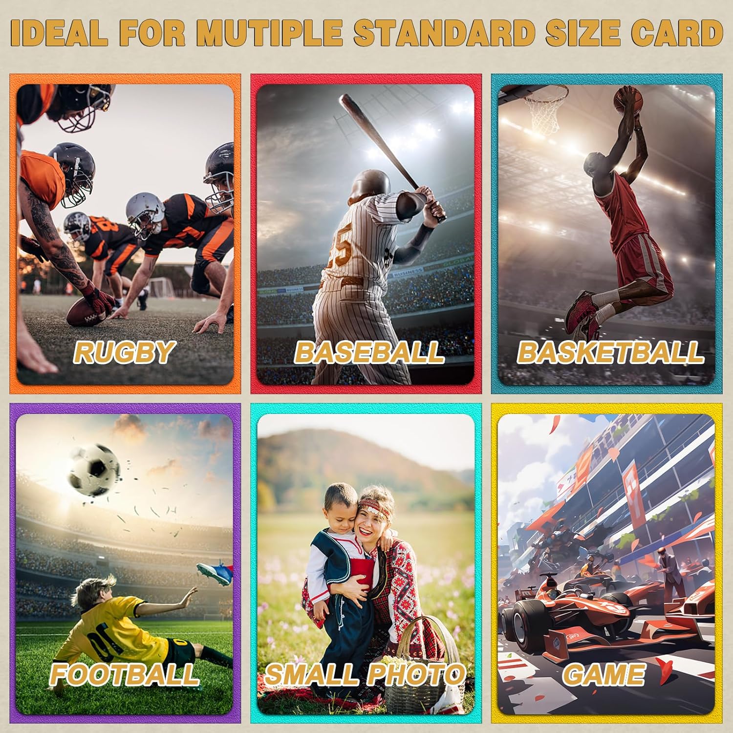 1000 Count Card Sleeves Toploaders for Trading Cards, 10 Colors Soft Baseball Card Sleeve for Standard Cards, Fit for MTG, Football Card, Sports Cards,Game Cards