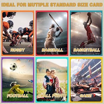 600ct Matte Penny Trading Card Sleeves Plastic Card Protectors Mix Colour | 66 x 91 mm Standard Soft Sleeves, Card Protector Sleeves, Perfect Fit Sleeves, Photo Sleeves, for MTG, Game, Sports Cards