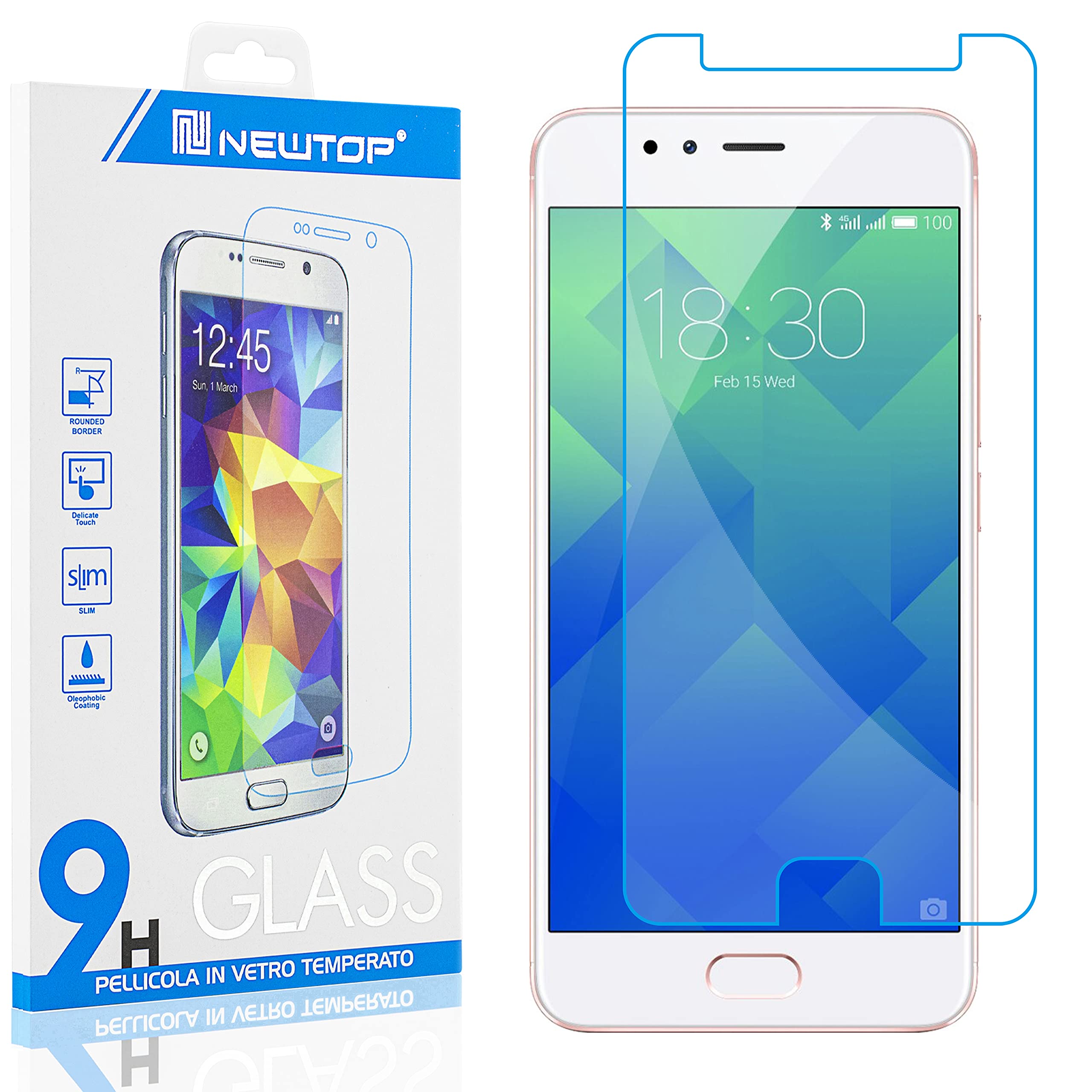 Pellicola Protettiva ZenGlass Per Meizu M5 Note - Protezione Schermo 9H, 0,25 Mm, Rivestimento Anti-impronta