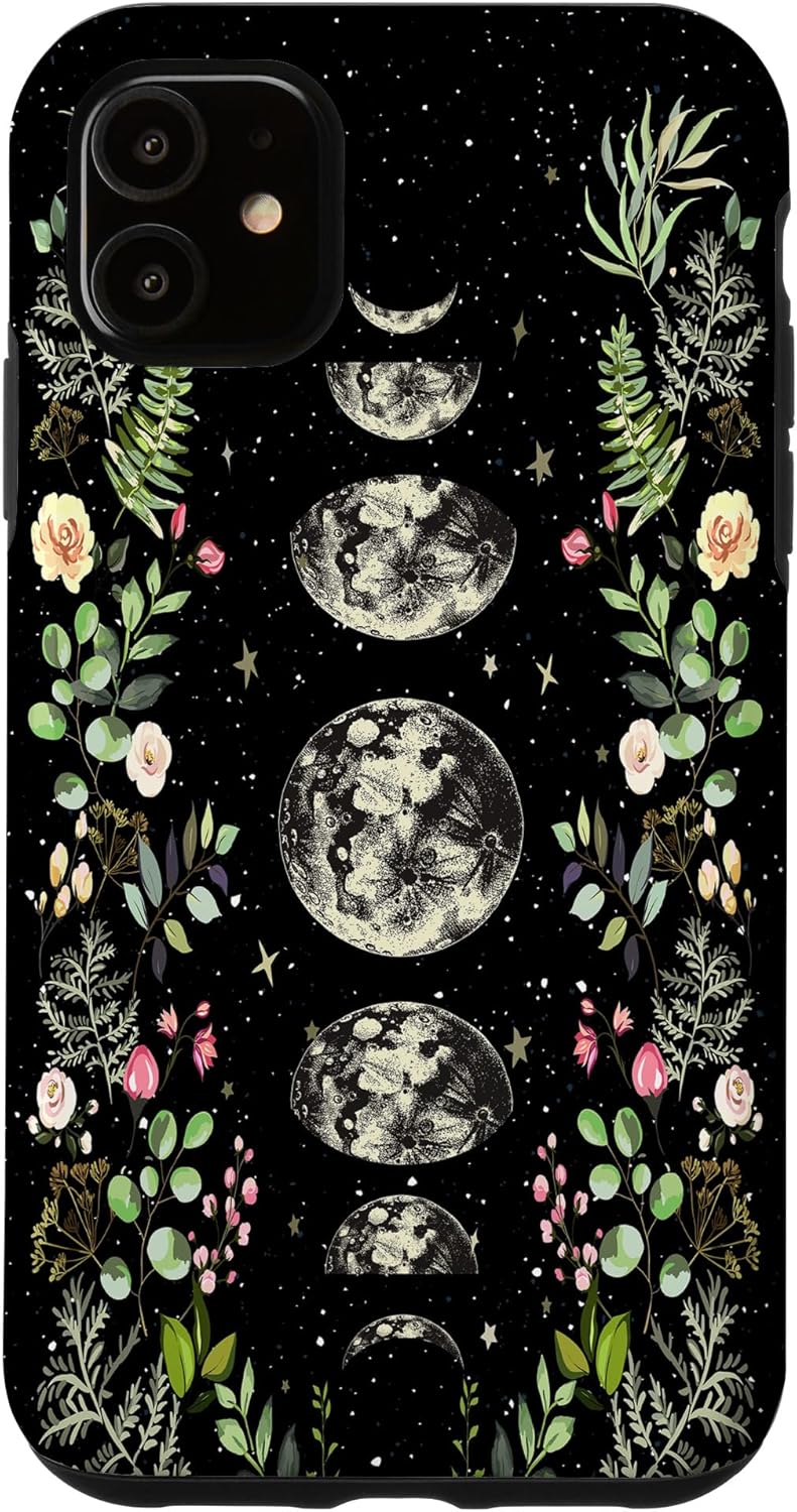 iPhone 12/12 Pro Moonlit Garden Moon Phases Lunar Celestial Moon Lovers Gifts Case