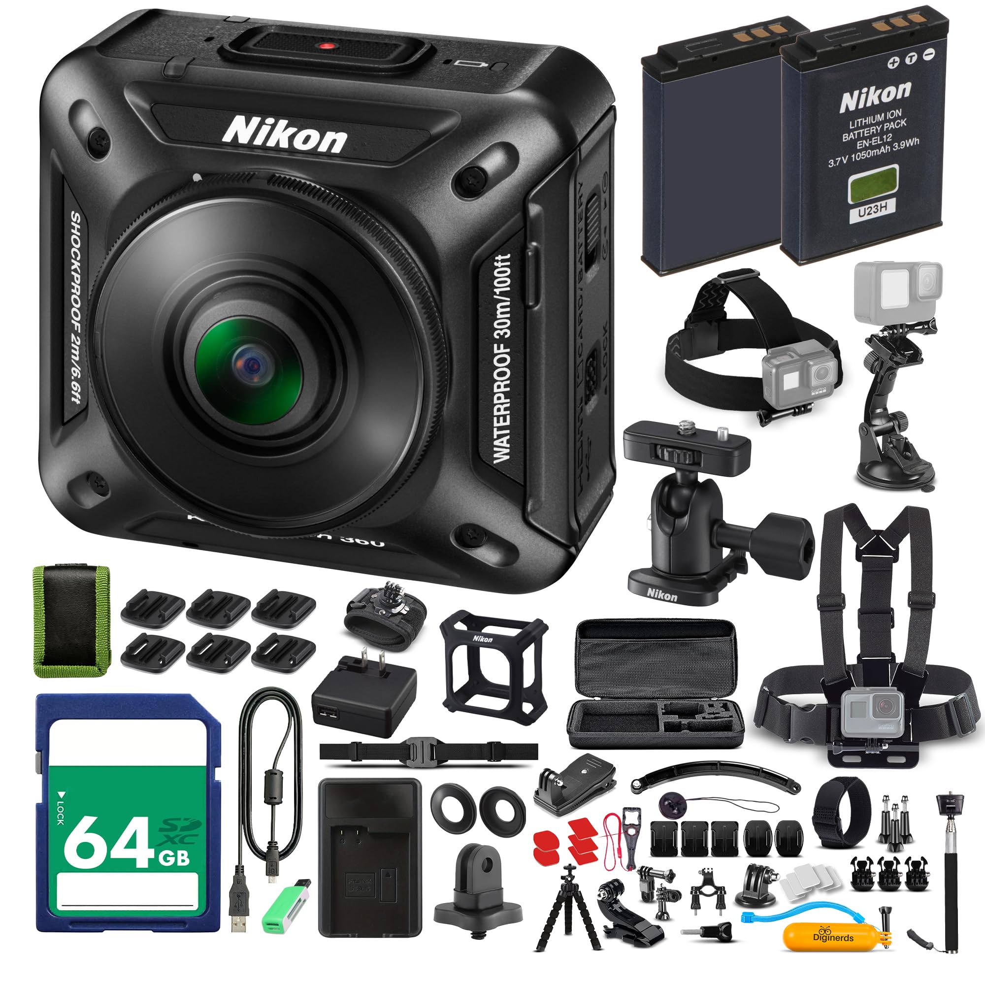 Amazon.com : Nikon KeyMission 360 4K Action Camera Bundle with