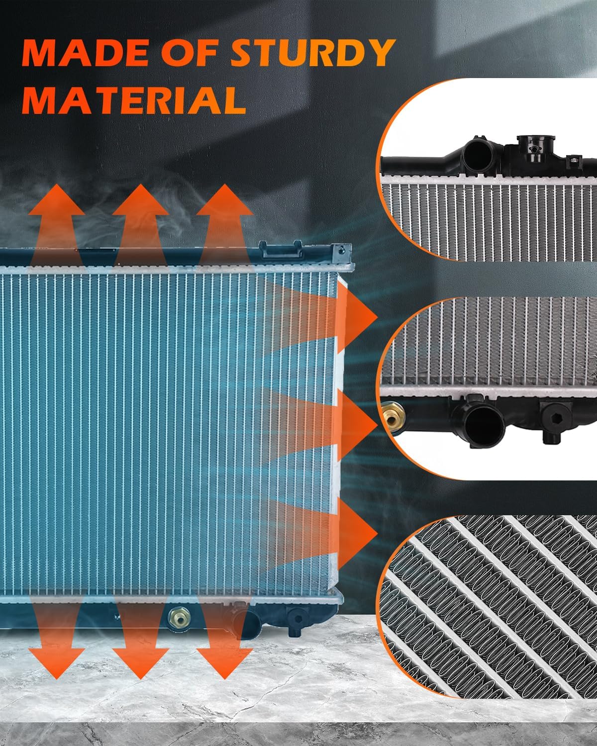 OCPTY Auto Parts Radiator Replacement for 2001-2005 for Lexus for IS300 3.0L
