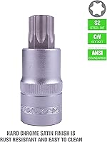 Vista 5 de OEMTOOLS 22977 Juego de brocas Torx de 13 piezas, juego de llaves de vaso para mantenimiento automotriz, acero S2 tratado térmicamente, acabado