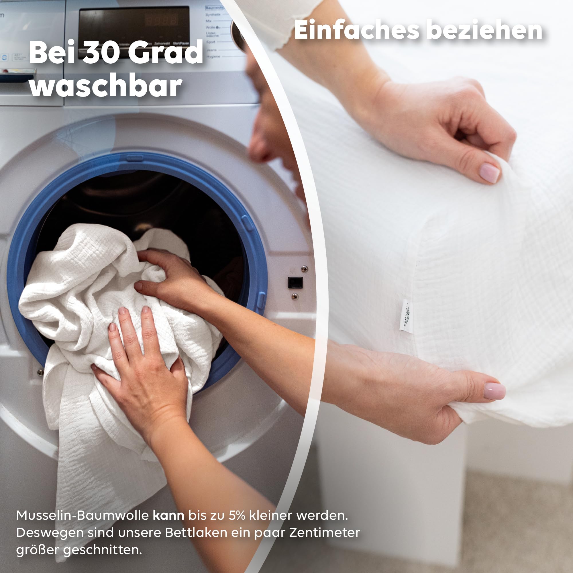 Musselin Spannbettlaken [12 Farben, 90x200 bis 180x200 cm] - Bettlaken Schlafzimmer aus 100% Musselin-Baumwolle - hautfreundlich, atmungsaktiv & weich - Spannbetttuch für Einzel- und Doppelbett