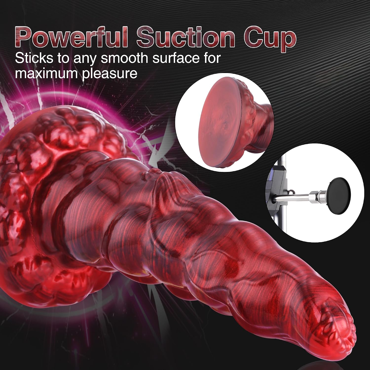 Wildolo Fantasy Silicone Dildo, 7.75 Inches Classic Realistic Dildo with Powerful Suction Cup for Men Women Couple S