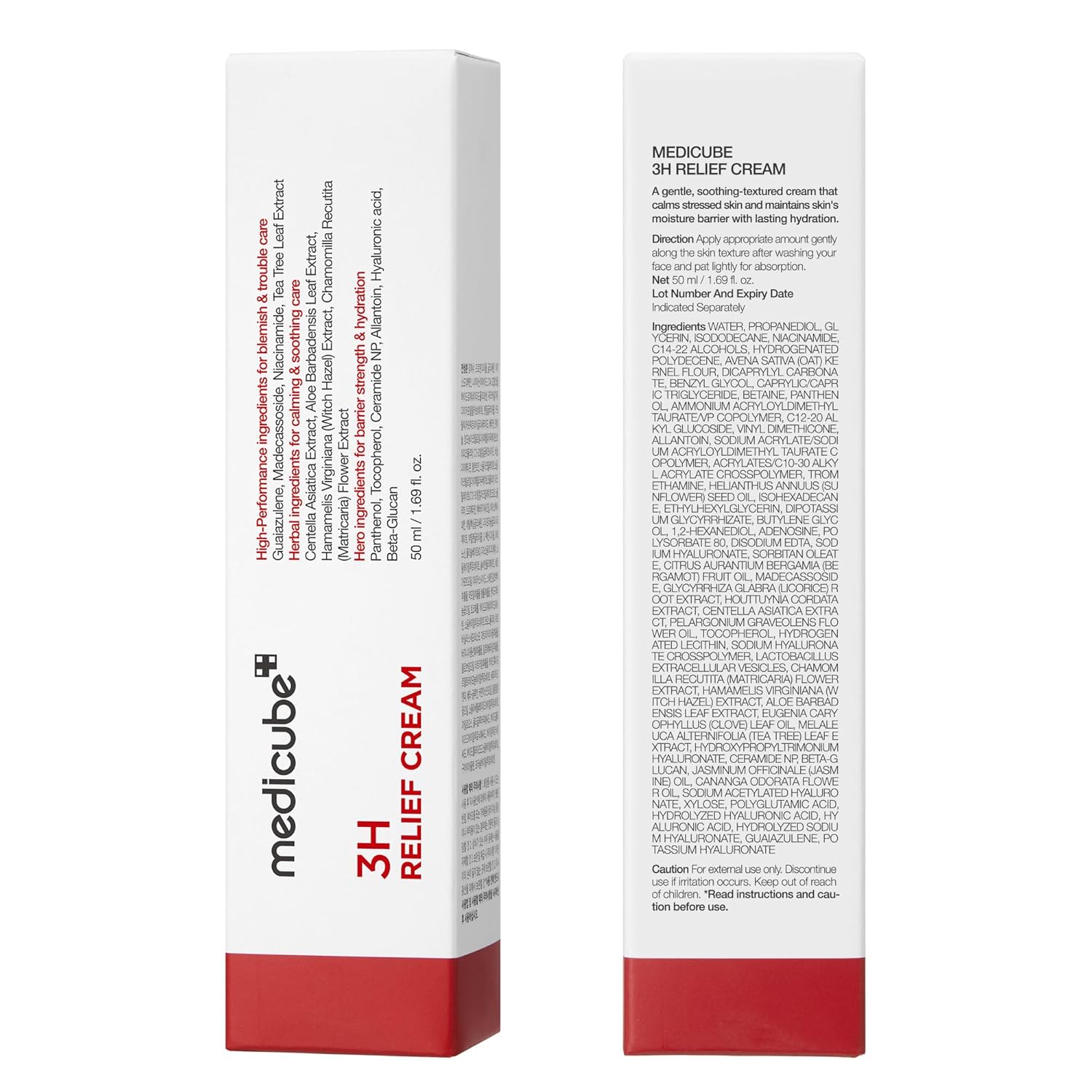 medicube 3H Daily Relief Cream | Daily Soothing Moisturizer for All Skin Types | Lightweight Comforting Cream Ideal For Use After Spot Care | Guaiazulene, Centella, Ceramide for Balance and Hydration - Image 9