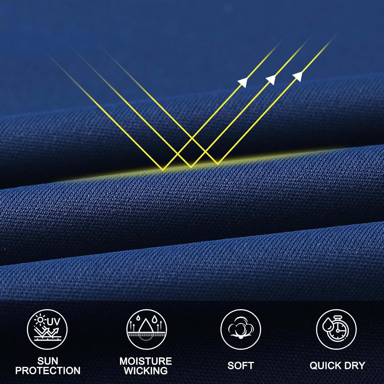 Men's Long Sleeve Rash Guard Swim Shirts UPF 50+ Sun Protection Dry Fit T-Shirt Athletic Tops for Running Hiking Fishing - Image 6