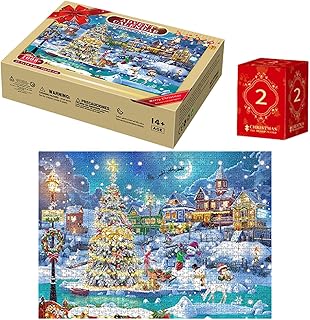 Traditional Advent Puzzle, Puzzle Advent Calendar, Christmas Puzzle Calendar, Festive Jigsaw Advent, Advent Puzzle Game, 24 Boxes Christmas Puzzle, 2023 Christmas 24 Days Countdown Calendars For Adult