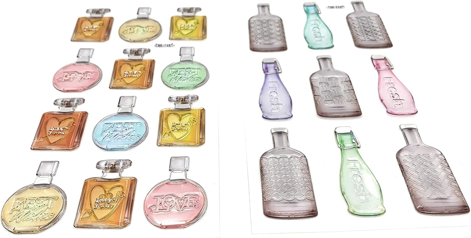 JourneyCraft - 3-Dimensional Retro & Vintage Travel, Road Trip Scrapbooking Stickers | Scrapbook Kit - Scrapbook Stickers | Perfect for Scrapbooking, Card Making & Paper Crafts Retro Stickers