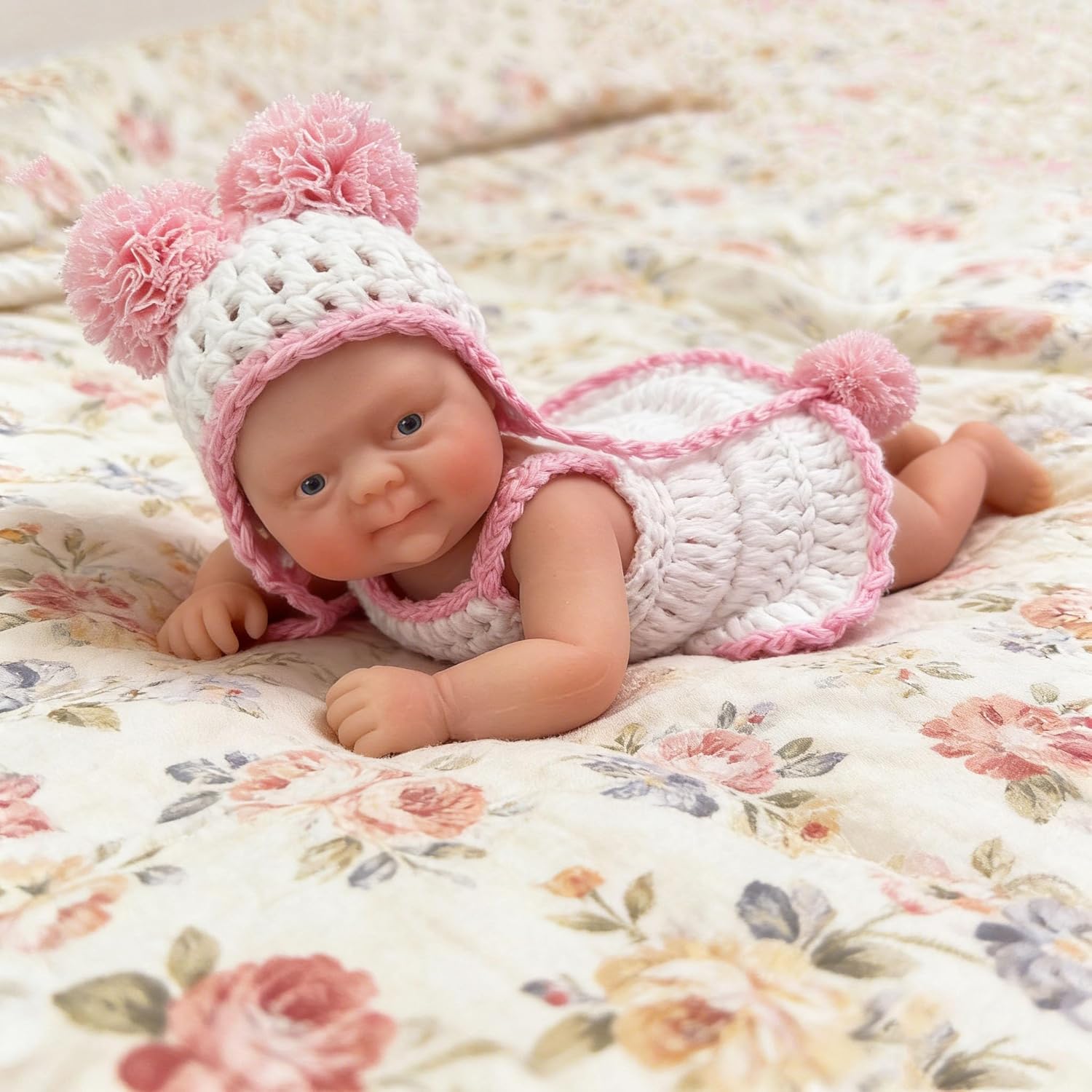 Mire & Mire Reborn Baby Dolls 4.5" Micro Preemie Full Body Silicone 13cm Baby Girl Doll Lifelike Mini Reborn Doll