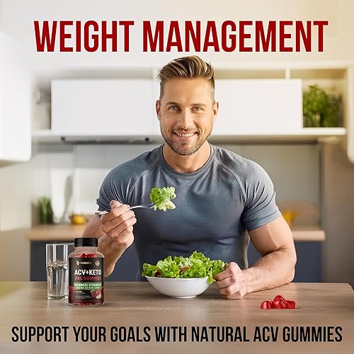 Miniatura 6 de Keto Gummies - Vinagre de sidra de manzana, 1000 mg., formuladas para apoyar un peso saludable, niveles de energía normales y salud intestinal,