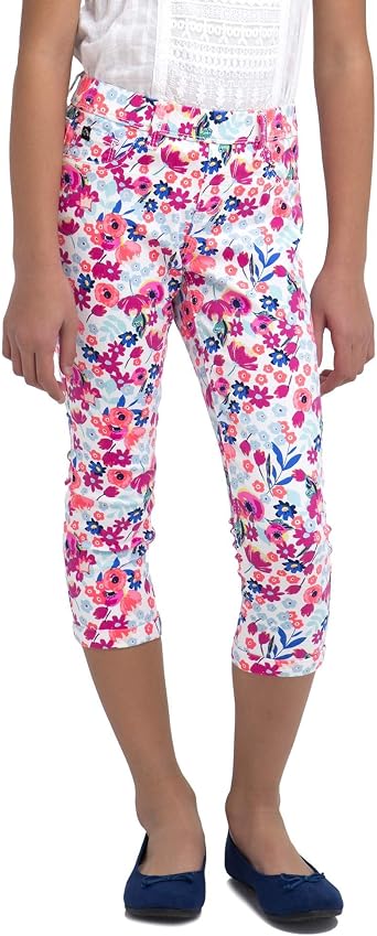 Jordache Girls Floral Print Crop Jegging XS 4/5