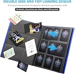 Card Binder, Upgraded 9 Pockets Trading Card Collection Binder for Cards, 432 Card Book Holder Album for Yugioh, MTG, TCG, Magic, Sports Cards - Blue