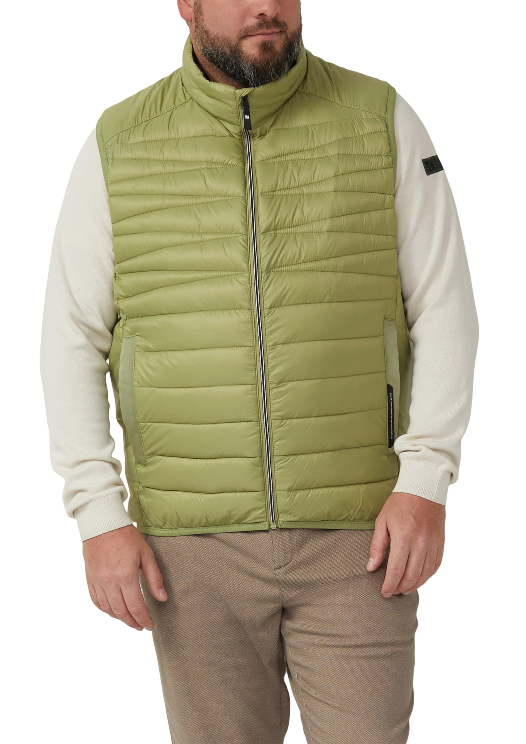 s.Oliver Leichte Steppweste mit Stehkragen und Kontrast-Details