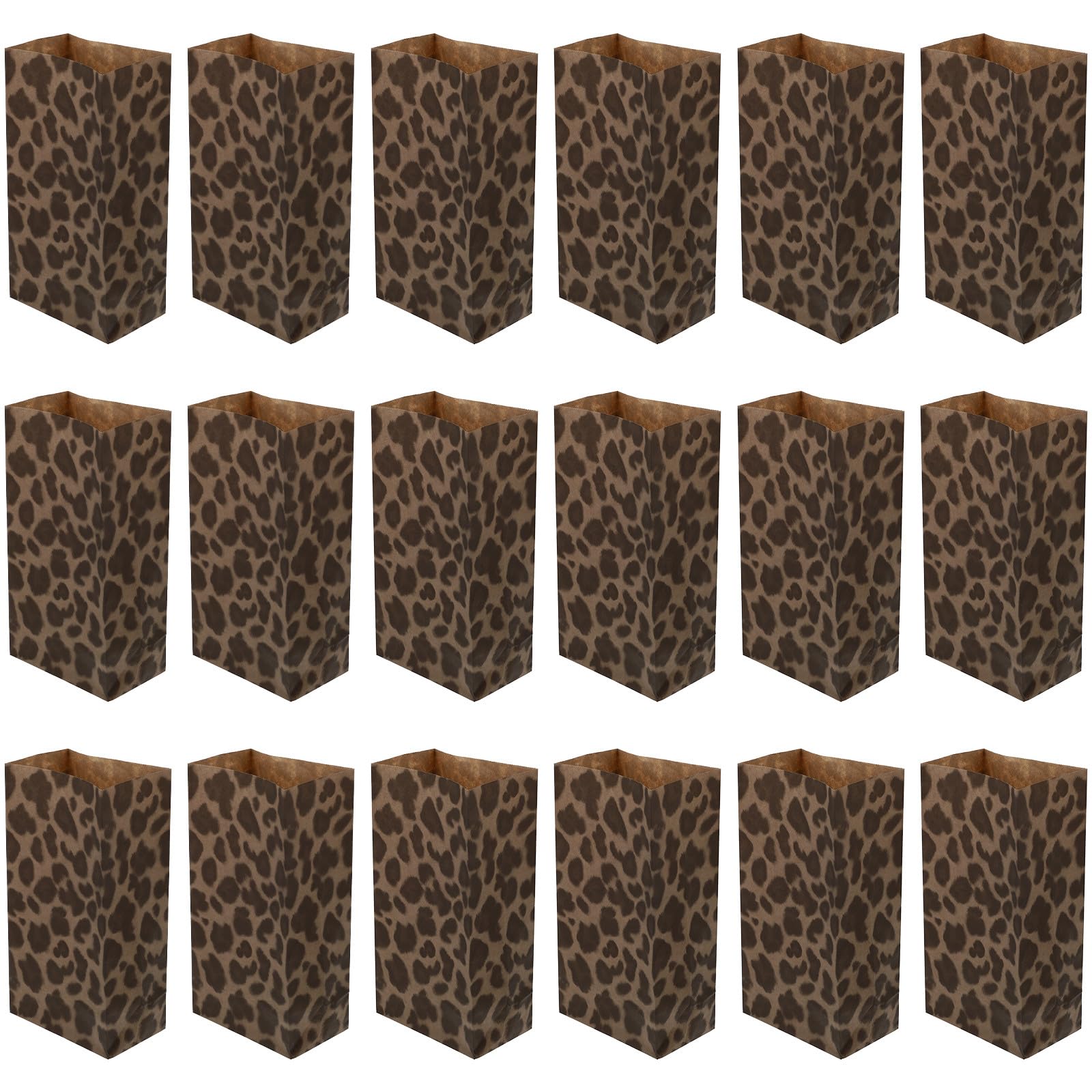 Paquet en papier imprimé léopard pour rangement de bonbons et gâteaux - 8
