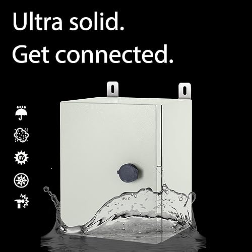Miniatura 2 de KWONONG Caja eléctrica impermeable IP65 para proyectos de interior y exterior, incluye placa de montaje y soporte de pared de 250 × 200 × 5.906 in