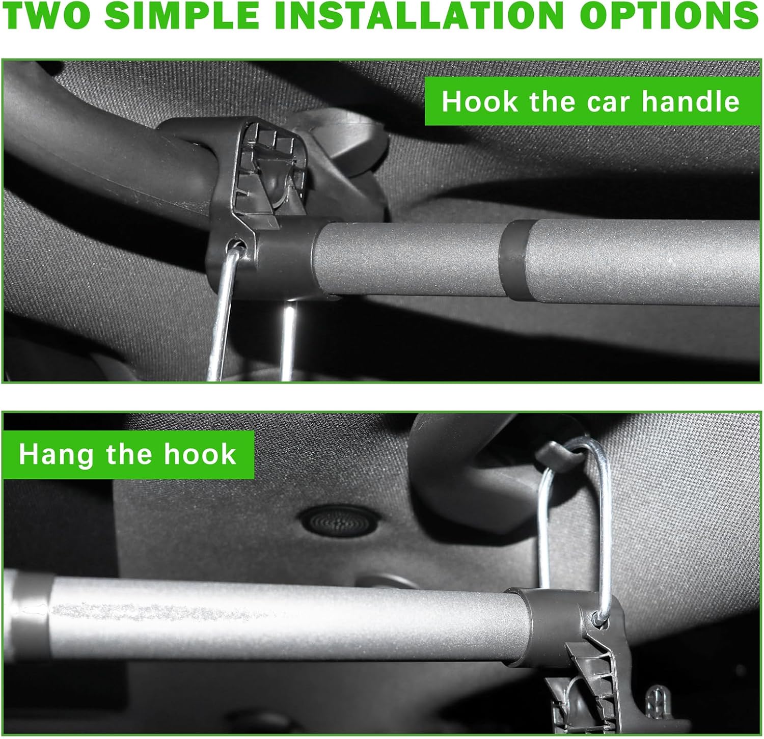 Car Clothes Hanger Bar, 30-64 Inches Adjustable Clothes Rod for Car Travel Heavy Duty Clothes Rack for Car Truck Vehicle SUV