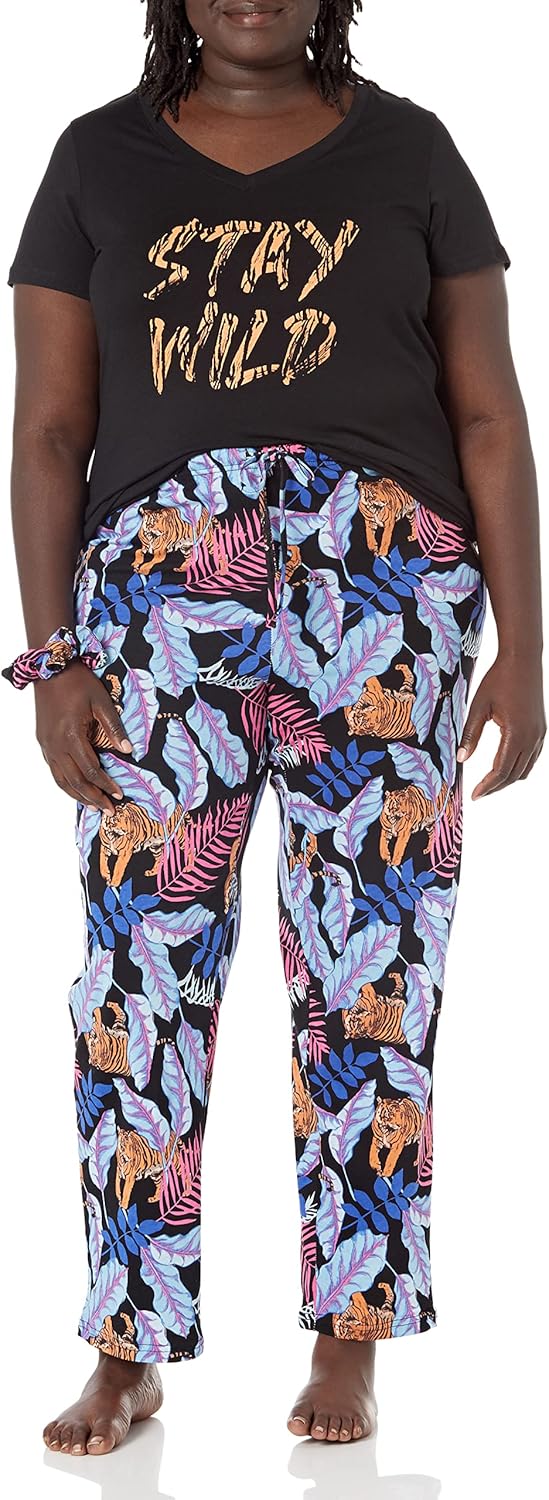 Avenue Women's Plus Size 3pc Set W/Scrunchie at  Women’s Clothing store