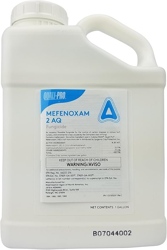 Mefenoxam 2 AQ Aqueous 1 Gallon Flowable Fungicide 22.5% Same as Subdue Maxx.