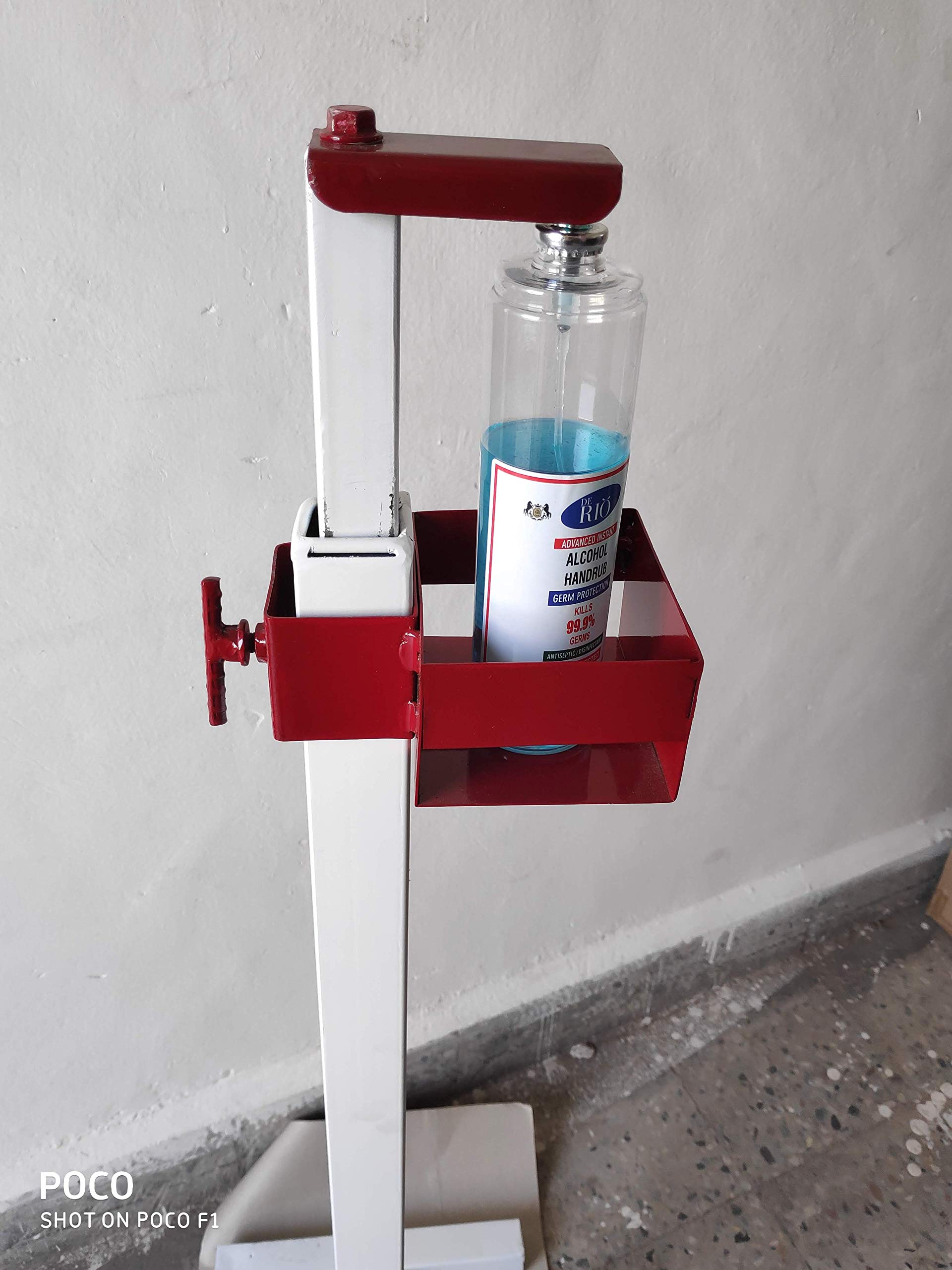 Hand Sanitizer Dispensing Stand, Heavy-Duty (Foot Operated - Touchless)