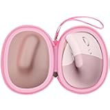 ANKHOH Case for Logitech Lift Vertical Ergonomic Mouse, Travel Carrying Storage Bag for Logi Wireless Bluetooth Upright Device, Cordless Mouse Protective Holder Box (Bag Only, Pink)