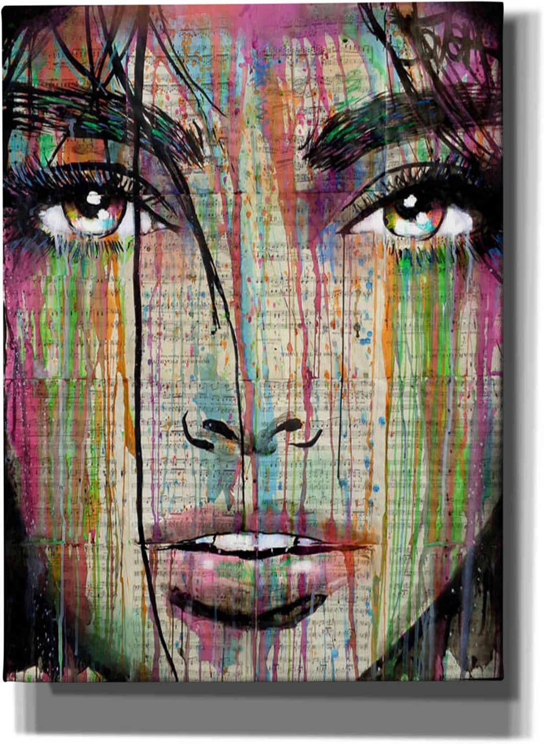 Epic Graffiti 'Dark Kisses' by Loui Jover, Canvas Wall Art, 12"x16"