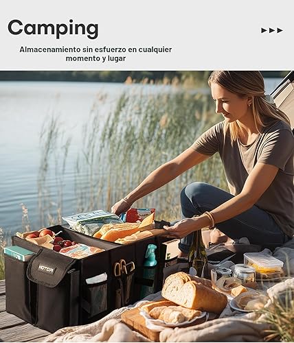 Miniatura 8 de HOTOR Organizador de Maletero - Organizador de Coche, Organizador de Maletero Plegable para SUVs y Sedanes, Organización de Coche Resistente